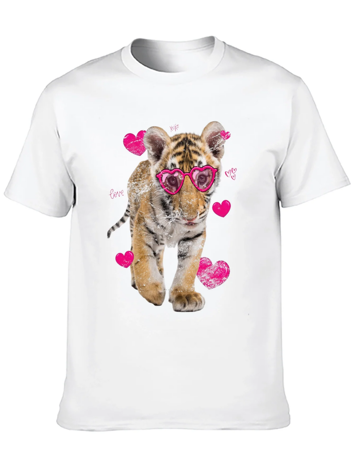 Cute Tiger Cub Love T-Shirt - Valentines Day Tee product image 5