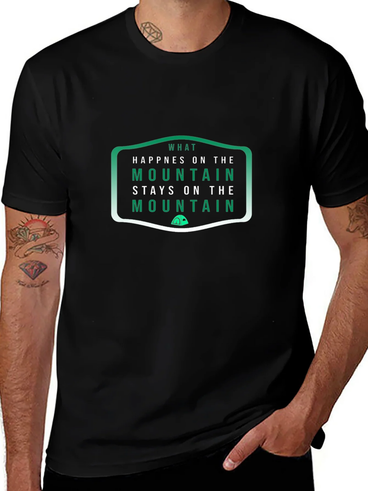 Mountain Adventure Tee - What Happens Stays on the product image 1