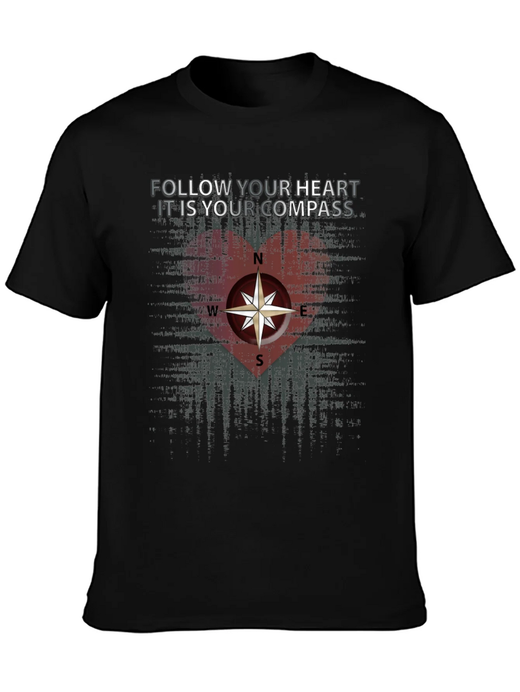 Follow Your Heart Compass Graphic Tee product image 3