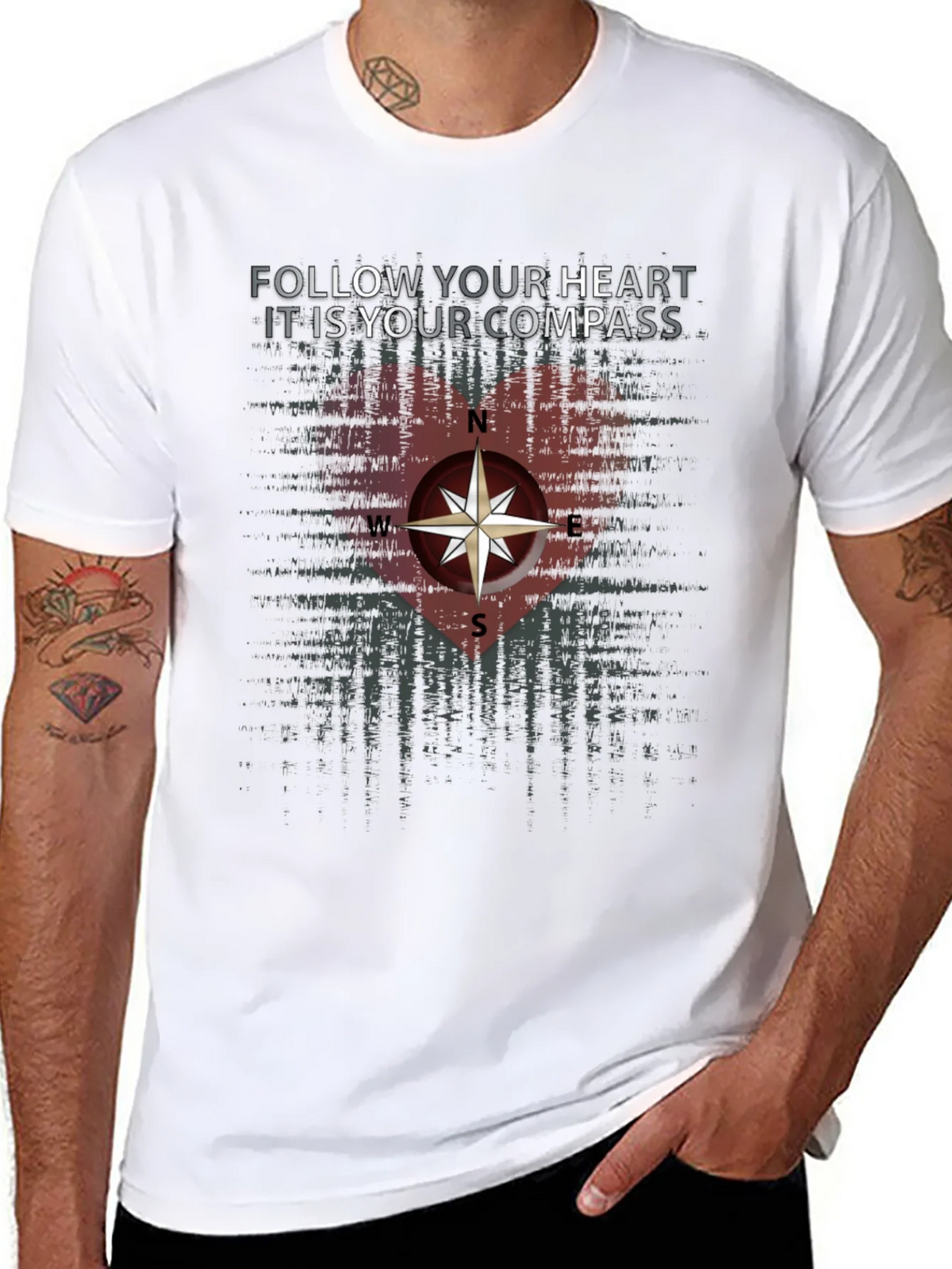 Follow Your Heart Compass Graphic Tee product image 7