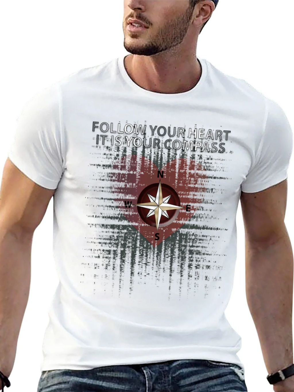 Follow Your Heart Compass Graphic Tee product image 12