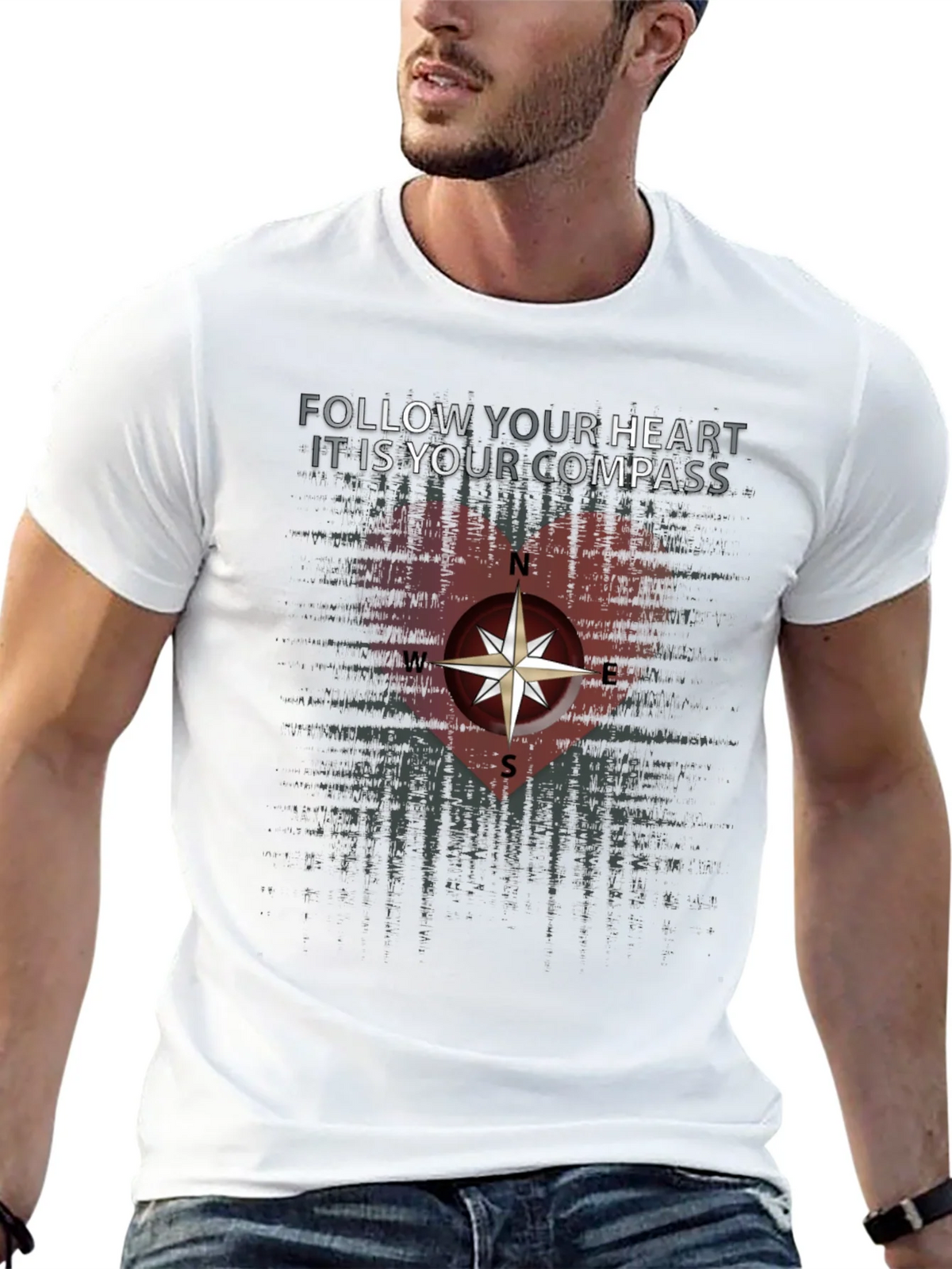 Follow Your Heart Compass Graphic Tee product image 12
