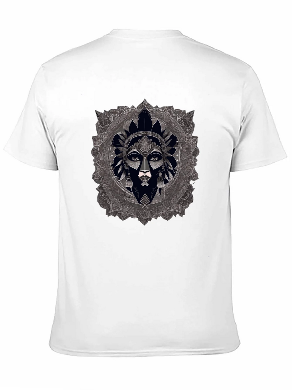 Mandala Woman Graphic Black T-Shirt product image 10