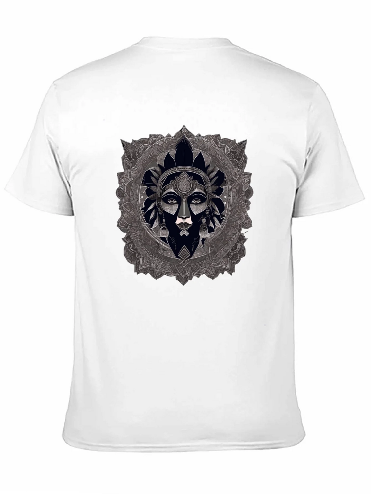 Mandala Woman Graphic Black T-Shirt product image 10