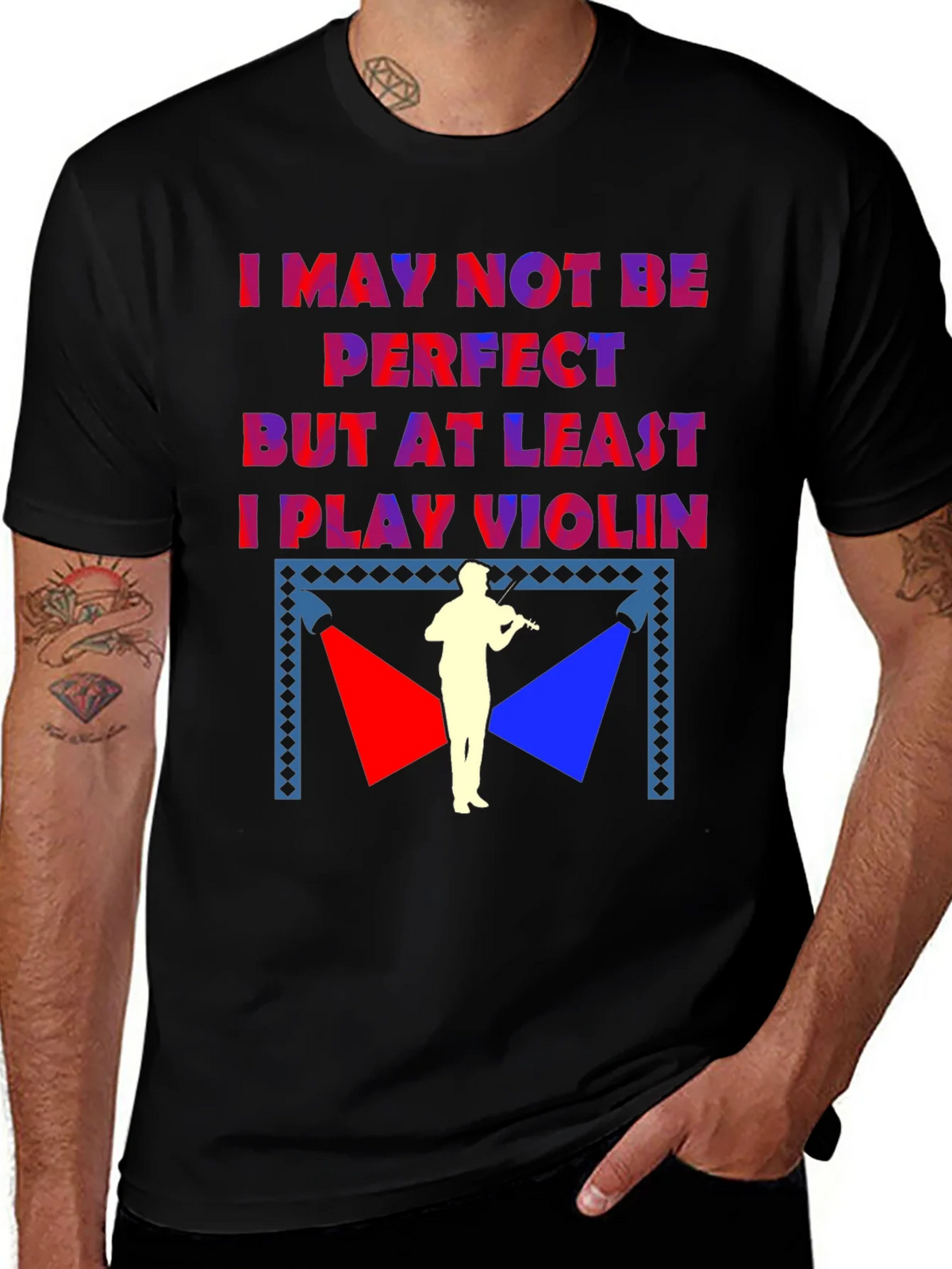 Violin Player Graphic Tee - Musician T-Shirt product image 1