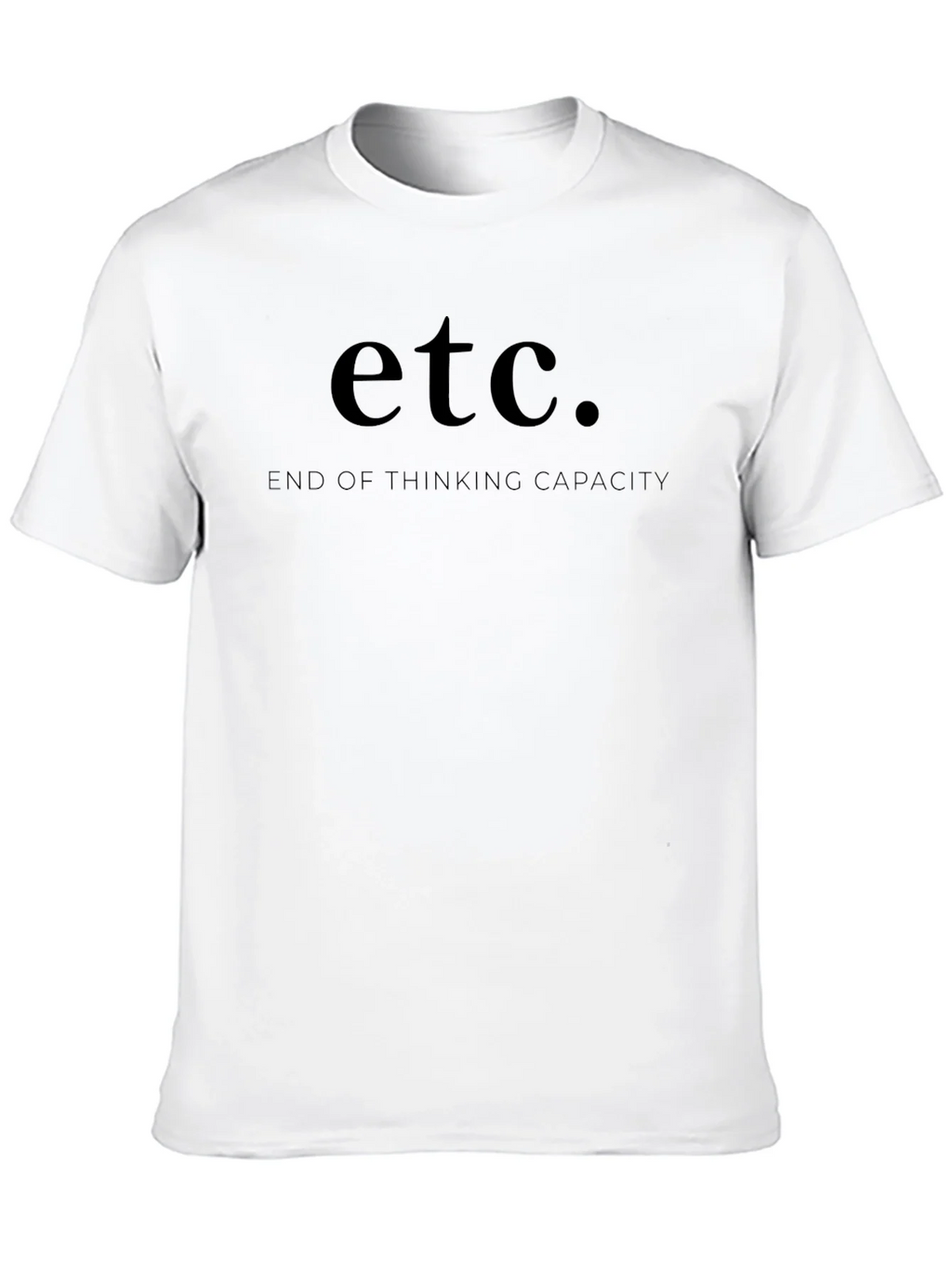 Etc. End of Thinking Capacity Black T-Shirt product image 9