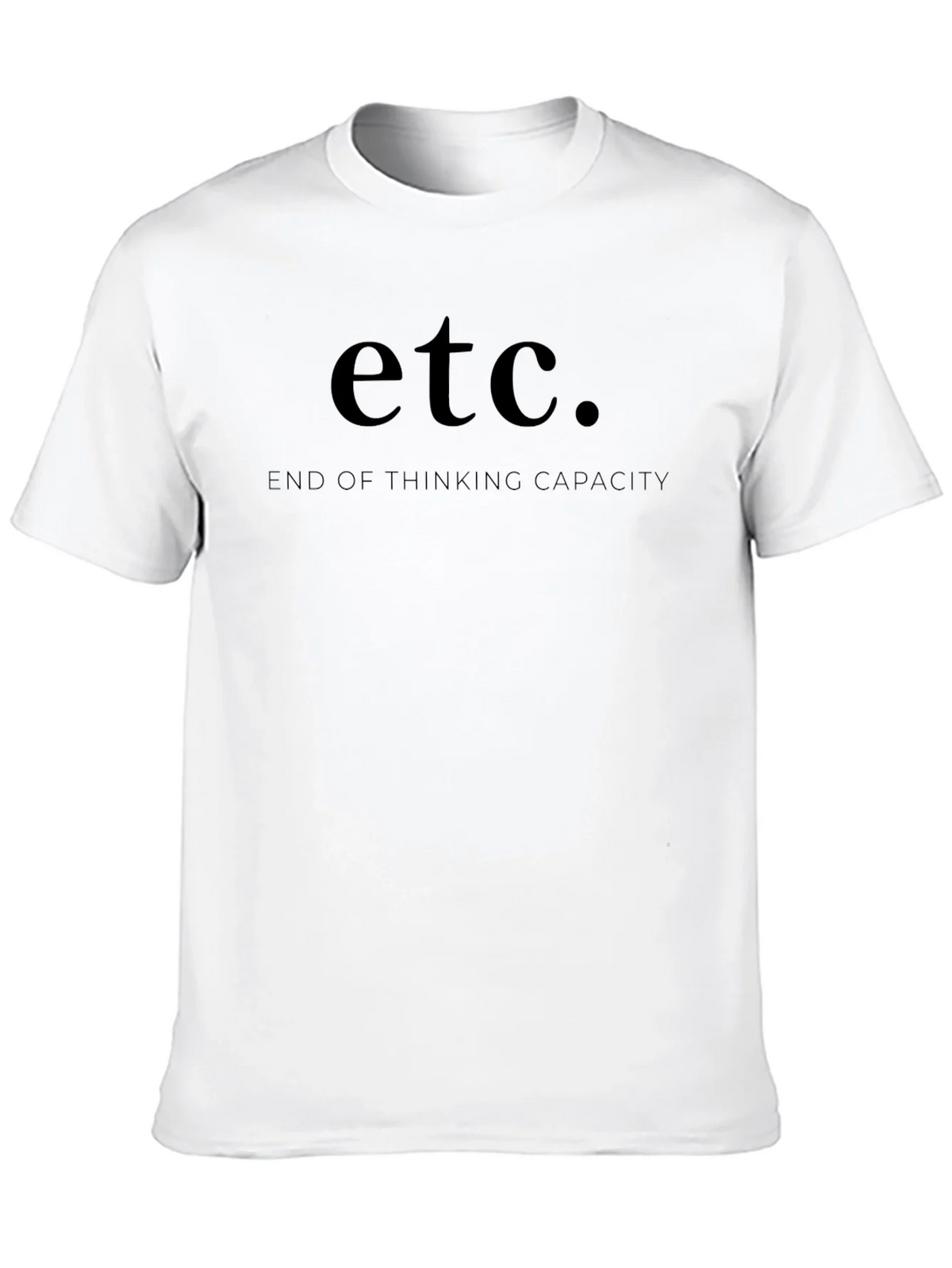 Etc. End of Thinking Capacity Black T-Shirt product image 9