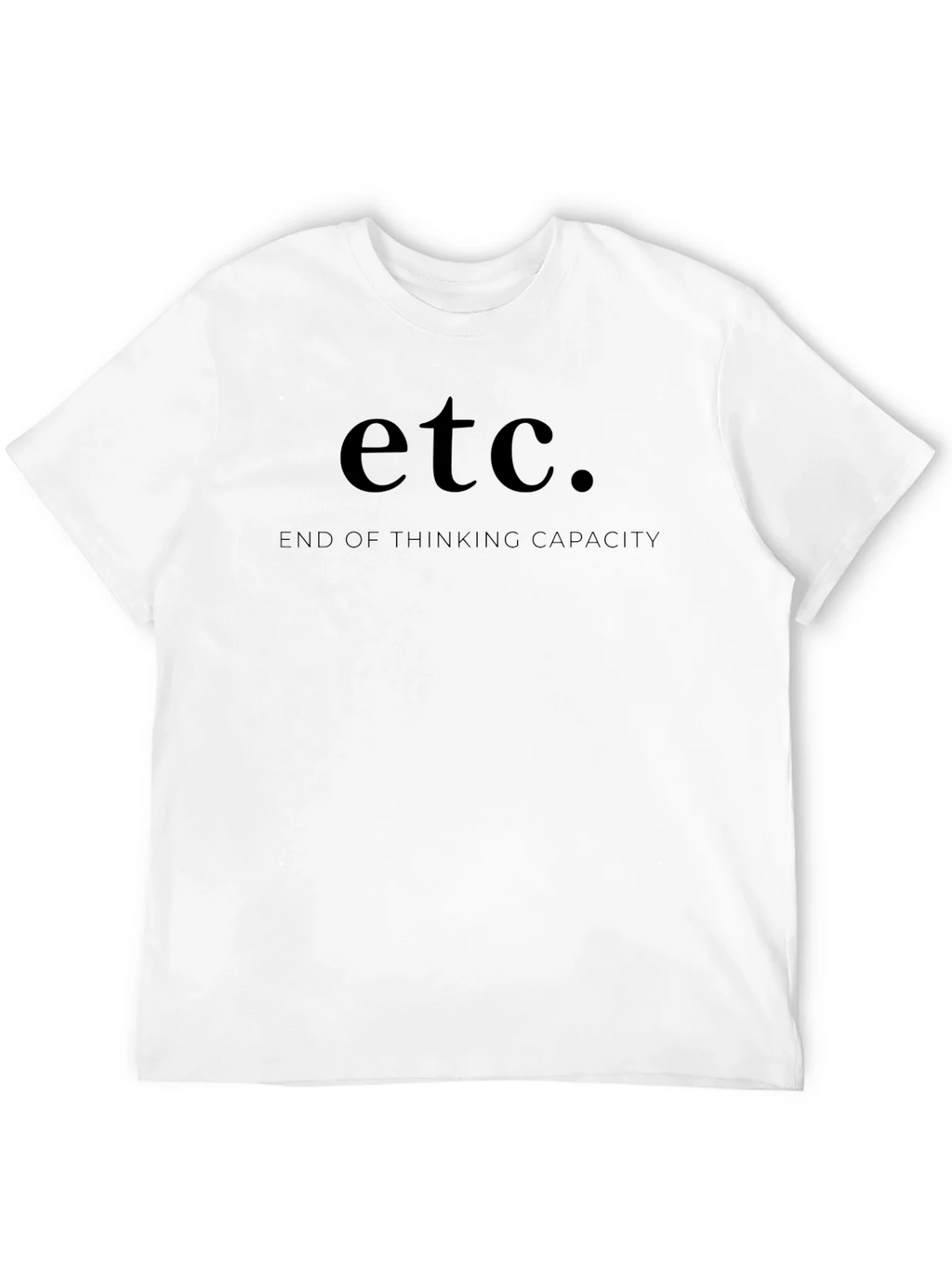Etc. End of Thinking Capacity Black T-Shirt product image 11
