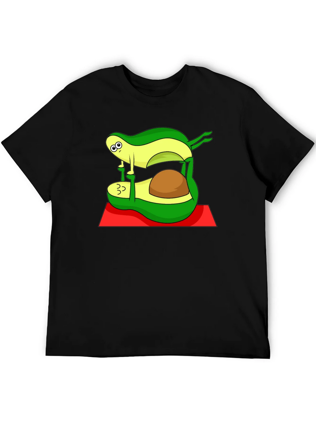 Yoga Avocado Black T-Shirt product image 5