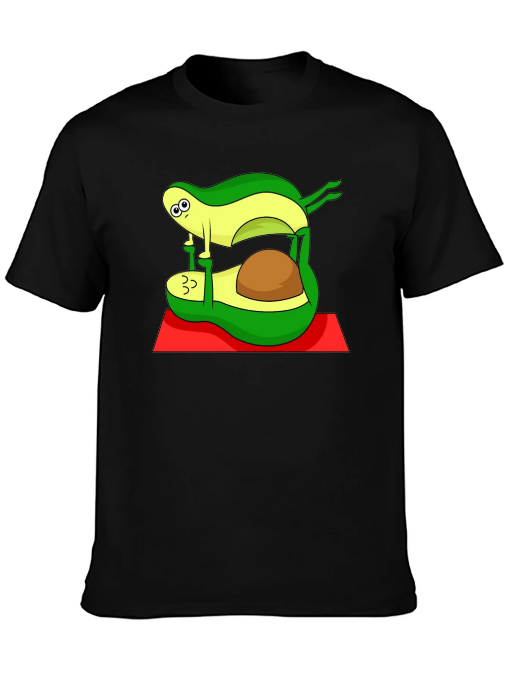 Yoga Avocado Black T-Shirt product image 3