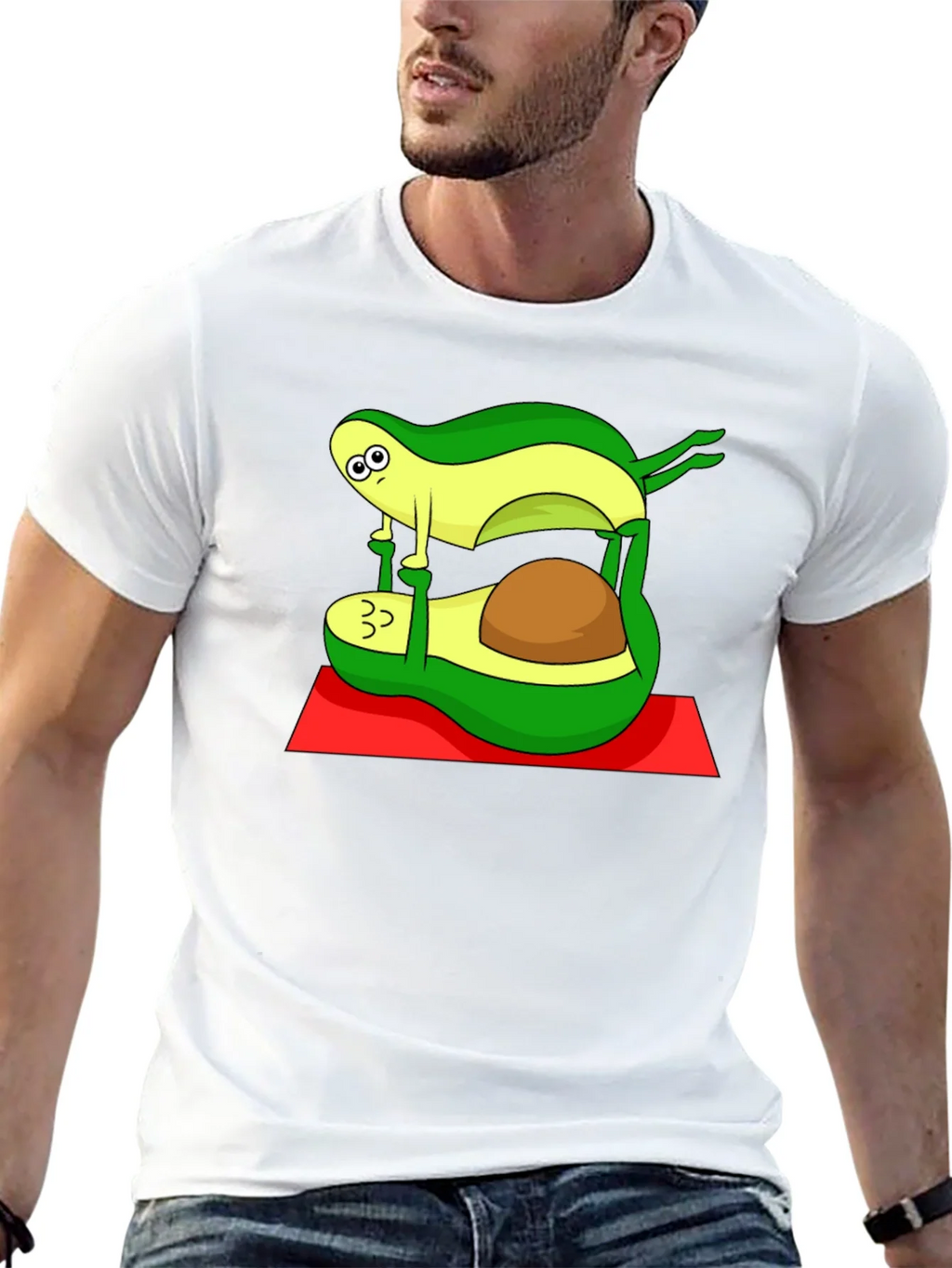 Yoga Avocado Black T-Shirt product image 12