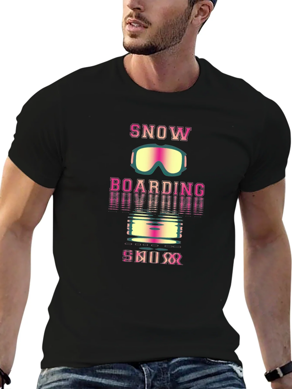 Snowboarding Ski Bum Graphic T-Shirt product image 6
