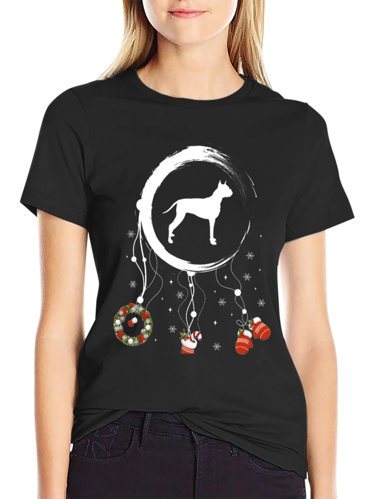 Dog Dreamcatcher Holiday T-Shirt product image 2