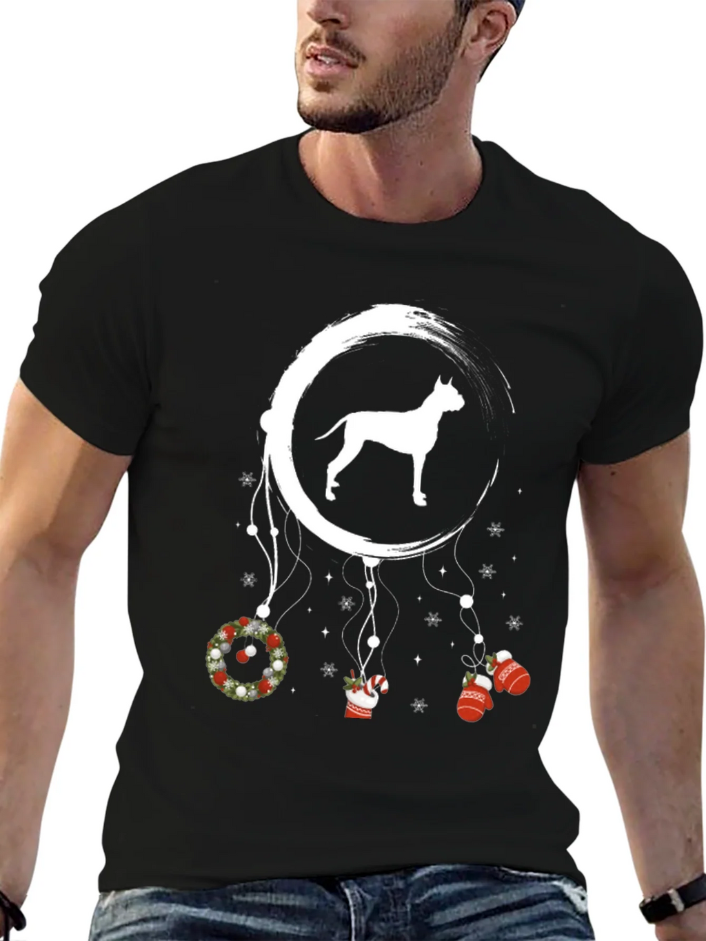 Dog Dreamcatcher Holiday T-Shirt product image 6