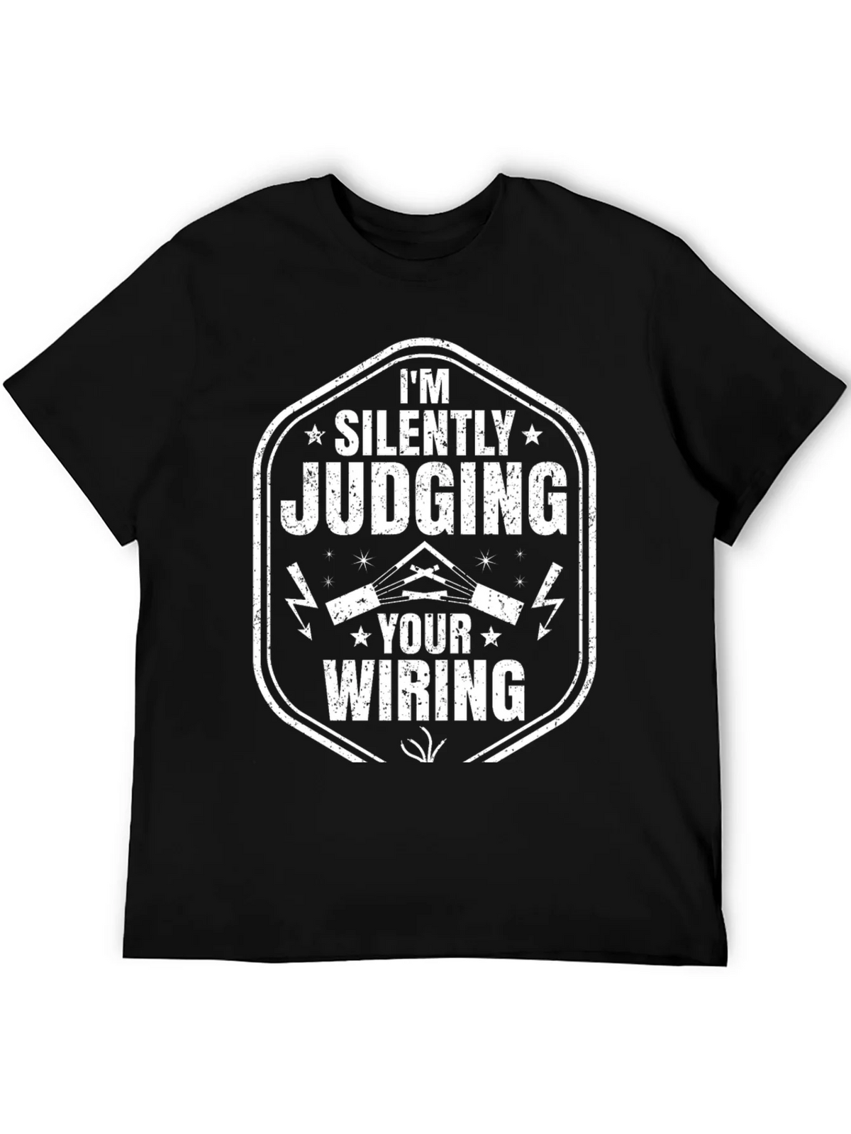 Silently Judging Your Wiring Electrician T-Shirt product image 5