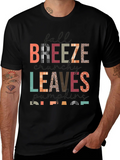 Fall Breeze Leaves Pumpkins Please Graphic Tee product image 1