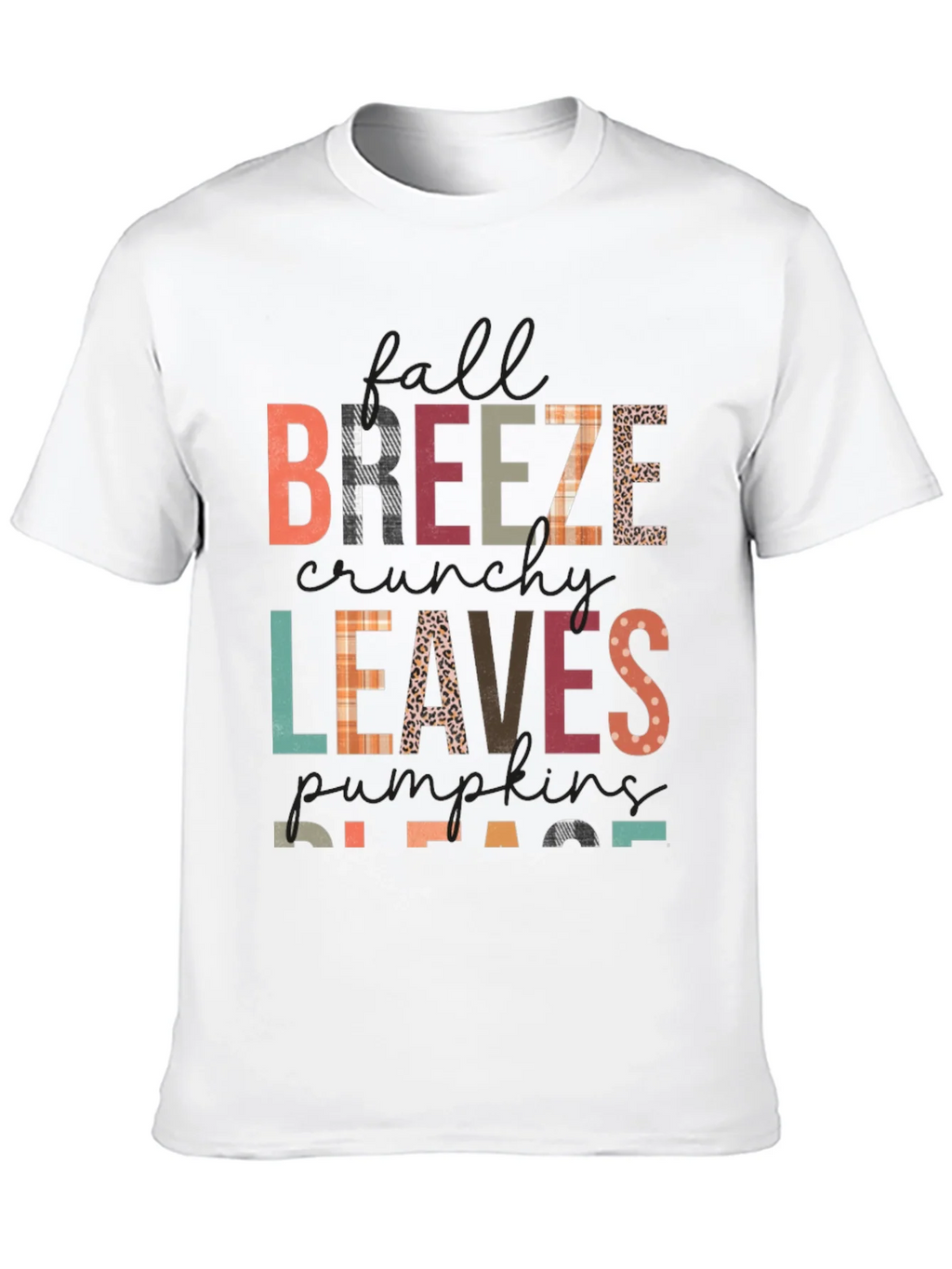 Fall Breeze Leaves Pumpkins Please Graphic Tee product image 9