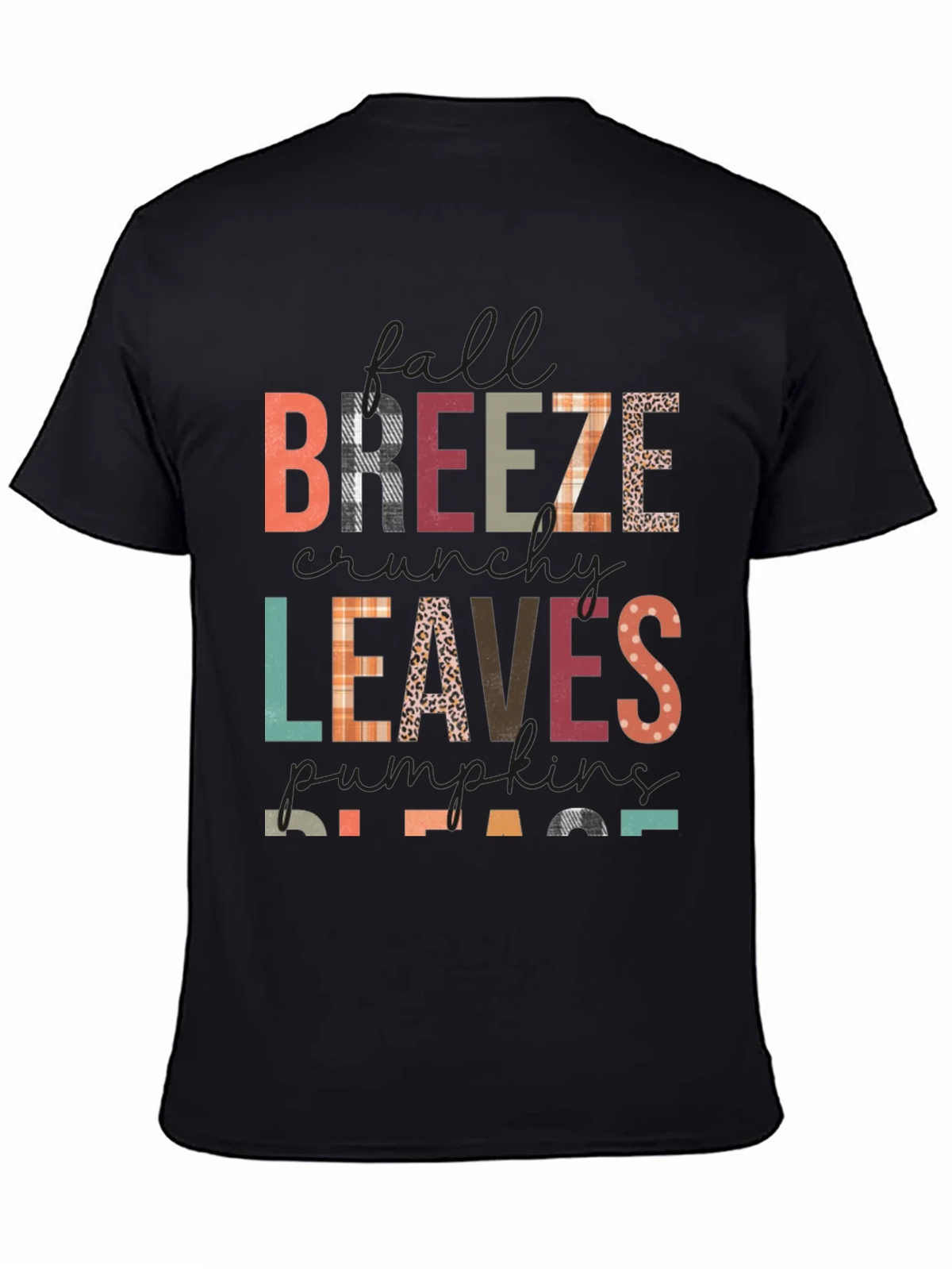 Fall Breeze Leaves Pumpkins Please Graphic Tee product image 4