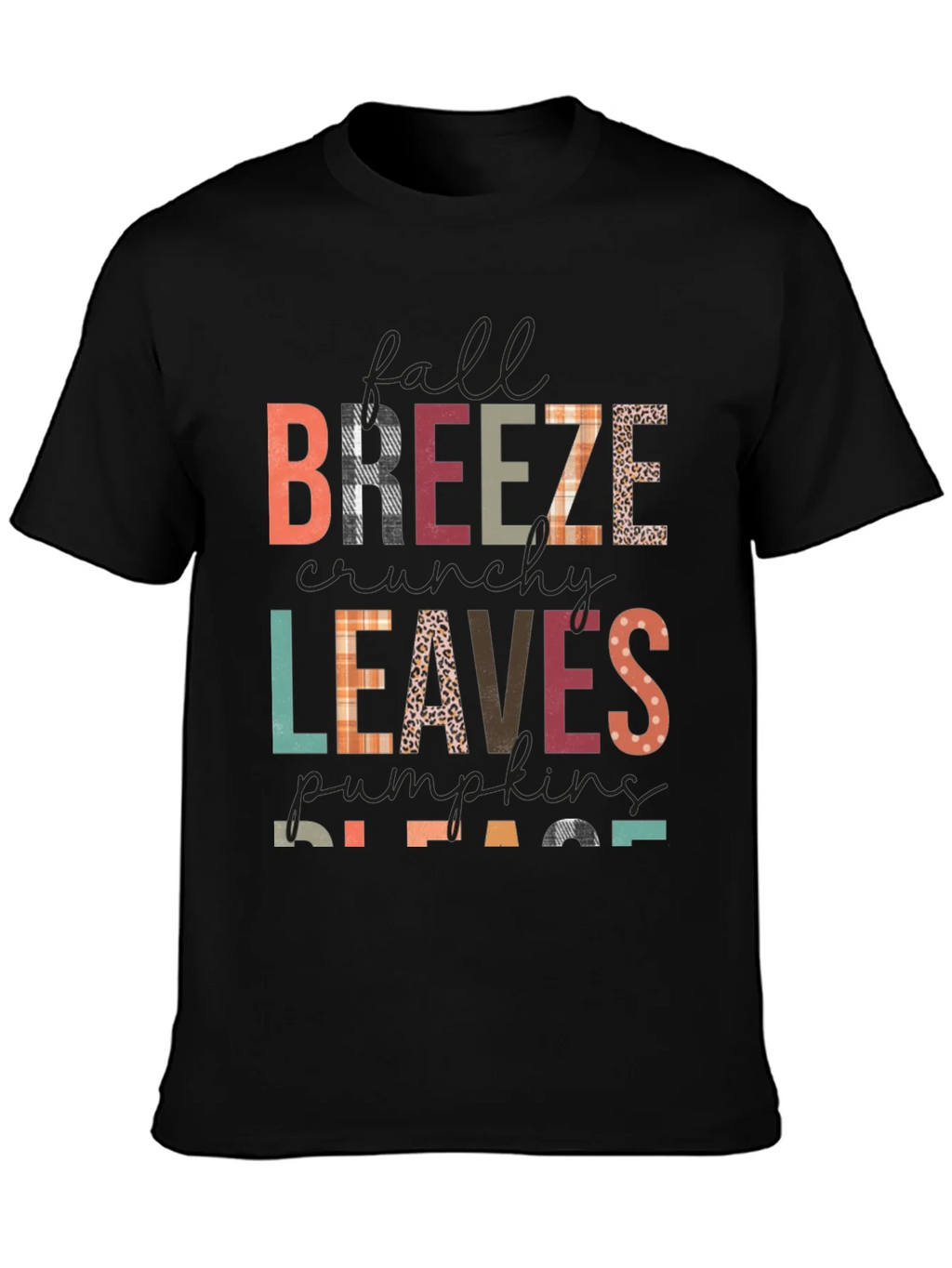Fall Breeze Leaves Pumpkins Please Graphic Tee product image 3