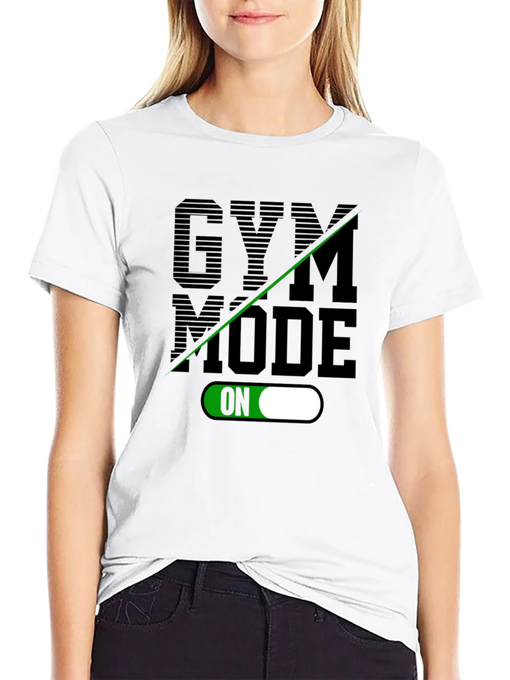 Gym Mode On Black T-Shirt product image 8