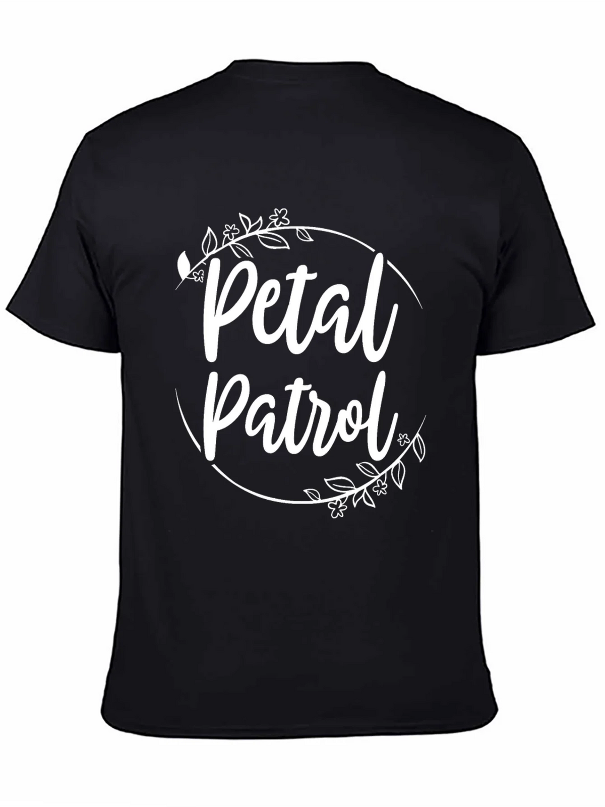 Petal Patrol Graphic Tee - Black Crew Neck T-Shirt product image 4