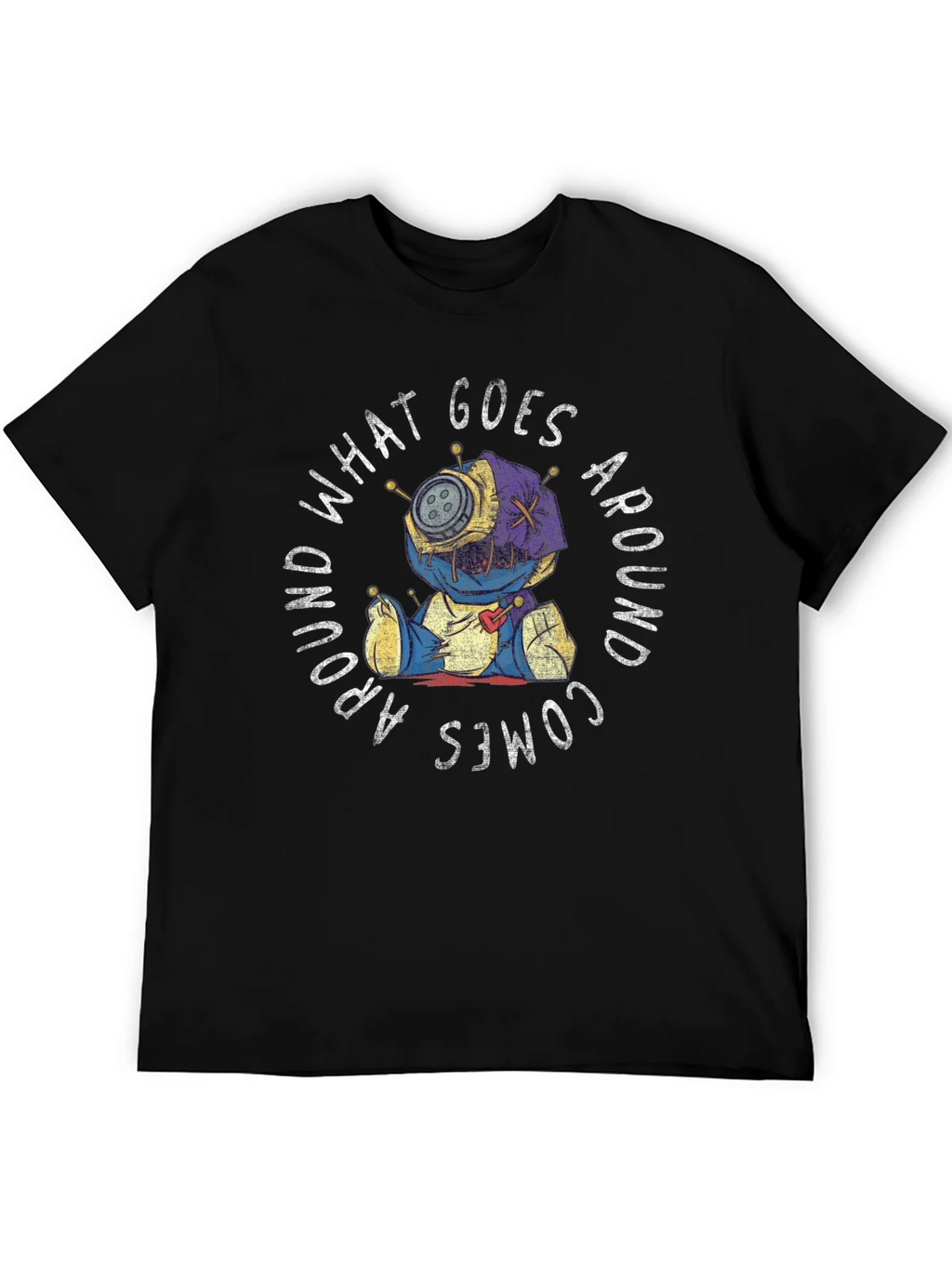 Voodoo Doll Graphic Tee - What Goes Around Comes product image 5
