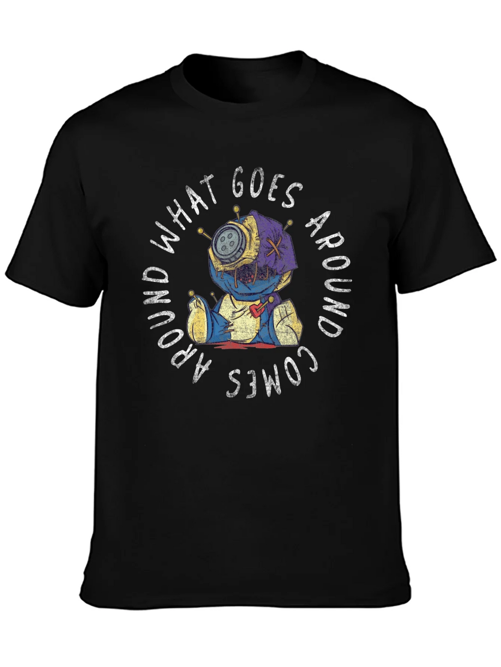 Voodoo Doll Graphic Tee - What Goes Around Comes product image 3