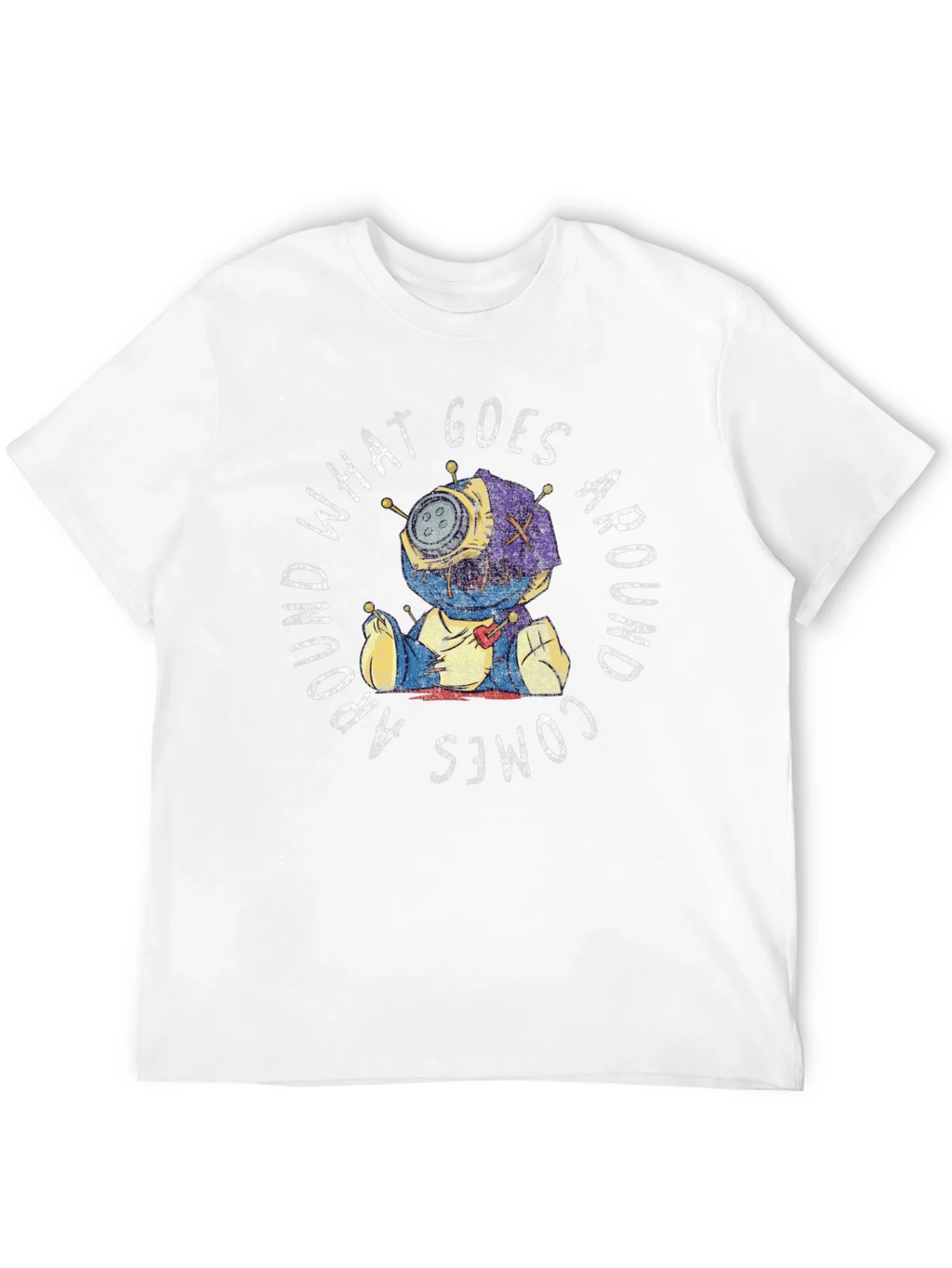 Voodoo Doll Graphic Tee - What Goes Around Comes product image 11