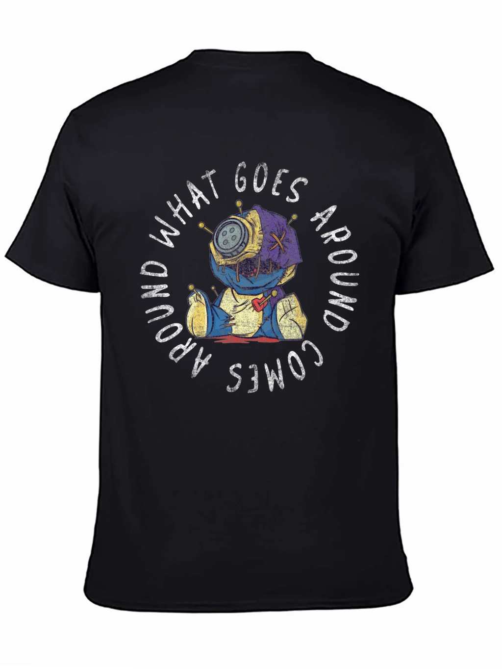 Voodoo Doll Graphic Tee - What Goes Around Comes product image 4