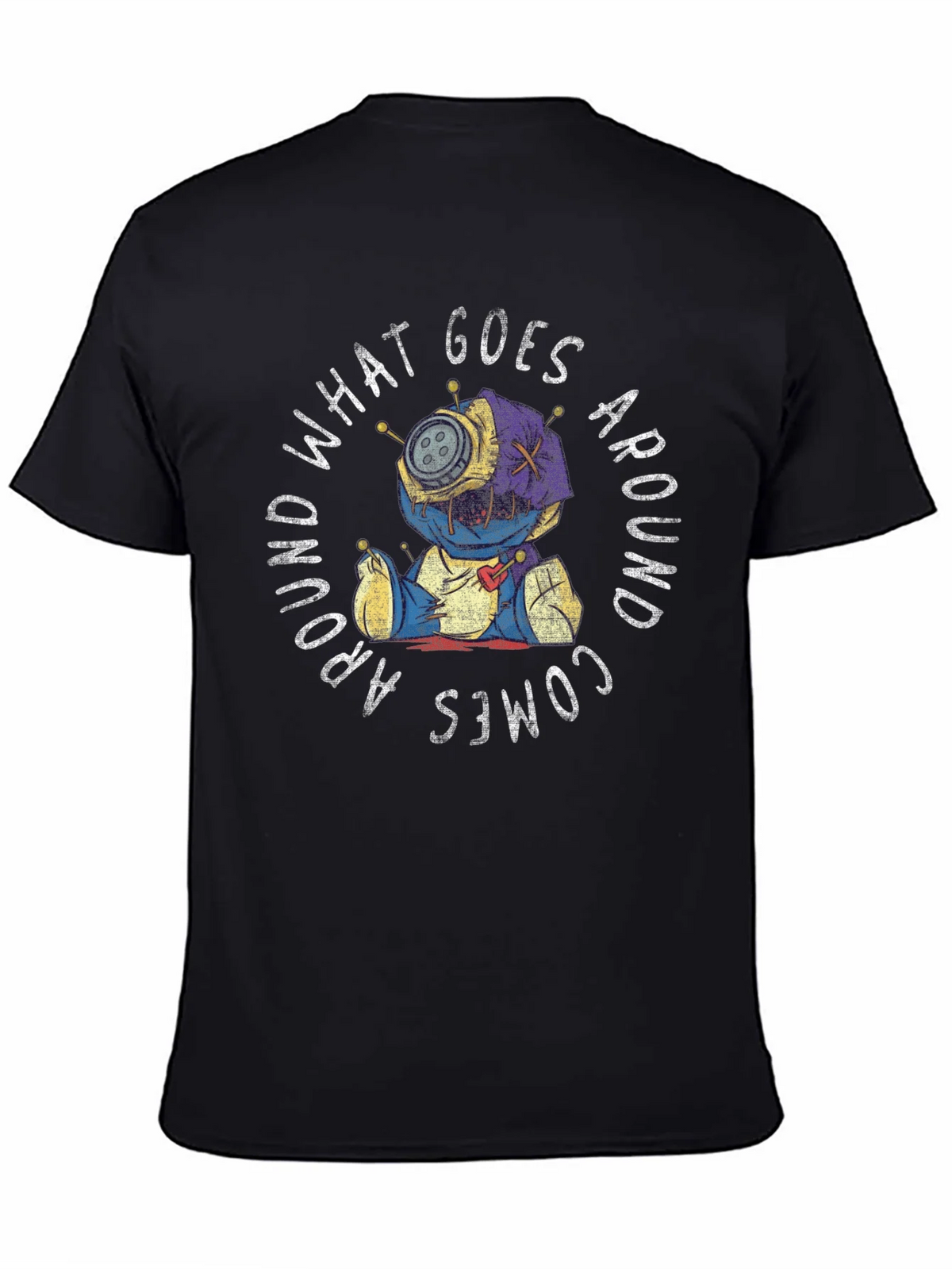 Voodoo Doll Graphic Tee - What Goes Around Comes product image 4