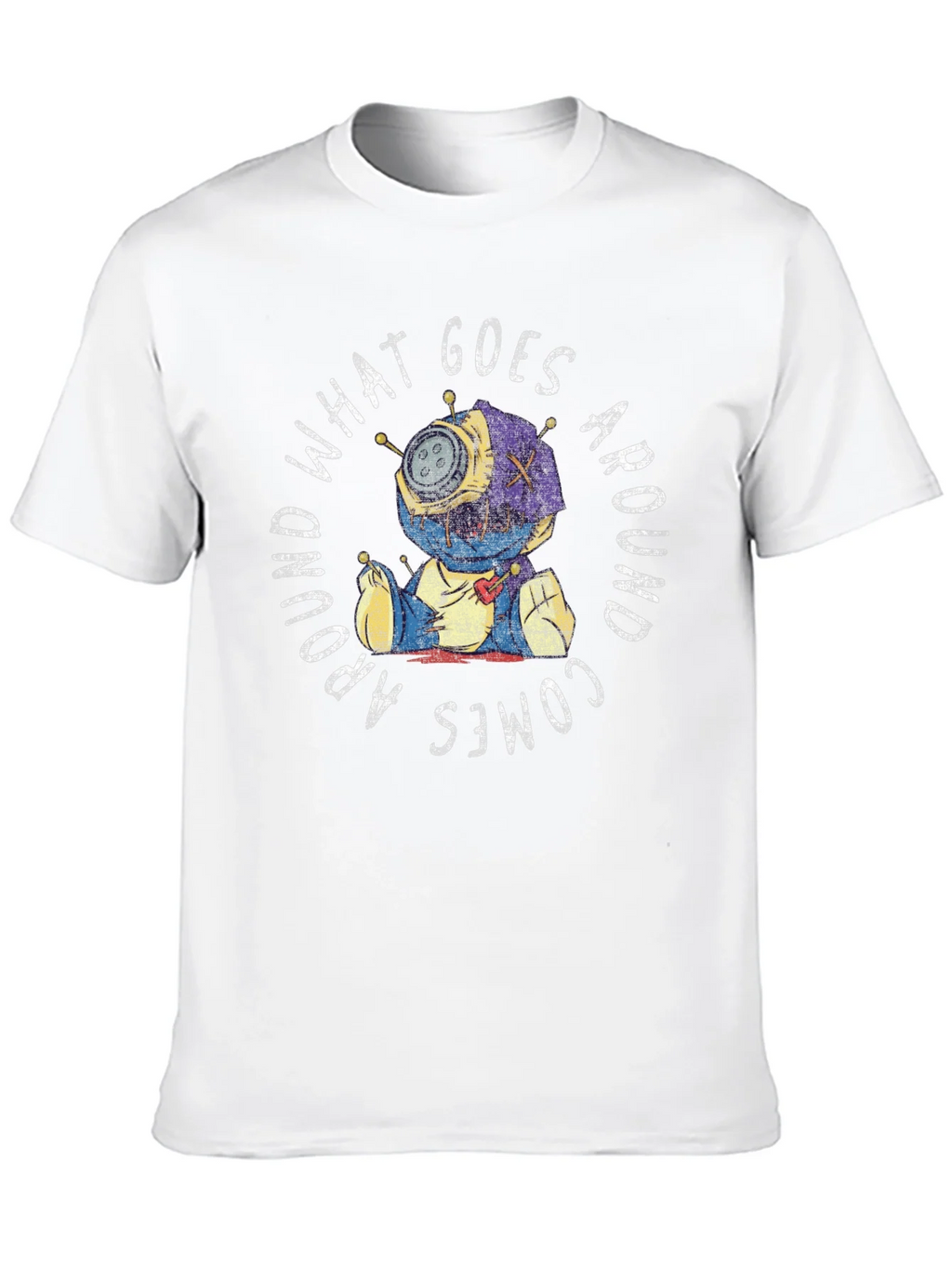 Voodoo Doll Graphic Tee - What Goes Around Comes product image 9
