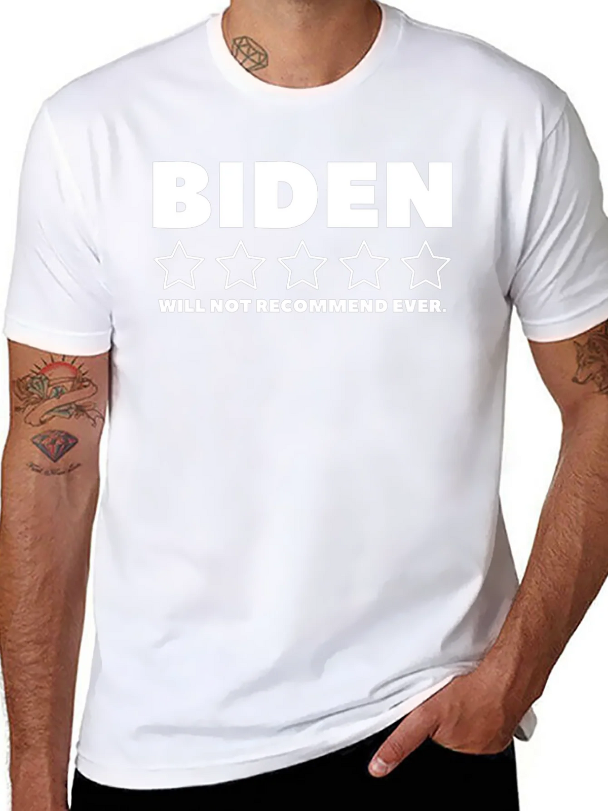 Biden One-Star T-Shirt - Will Not Recommend product image 7