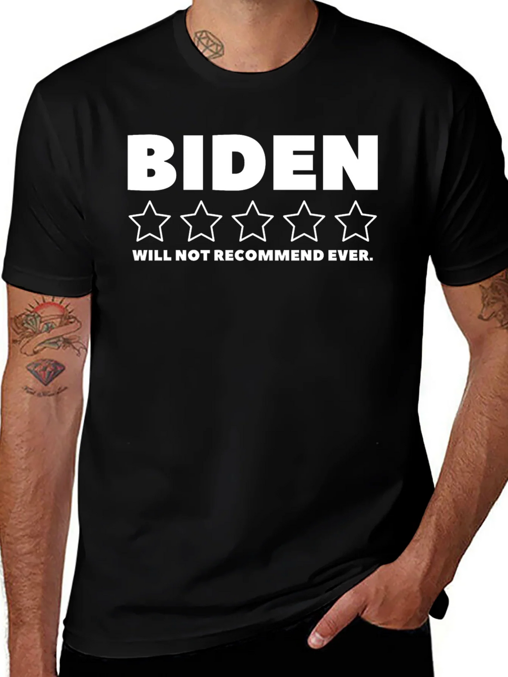 Biden One-Star T-Shirt - Will Not Recommend product image 1