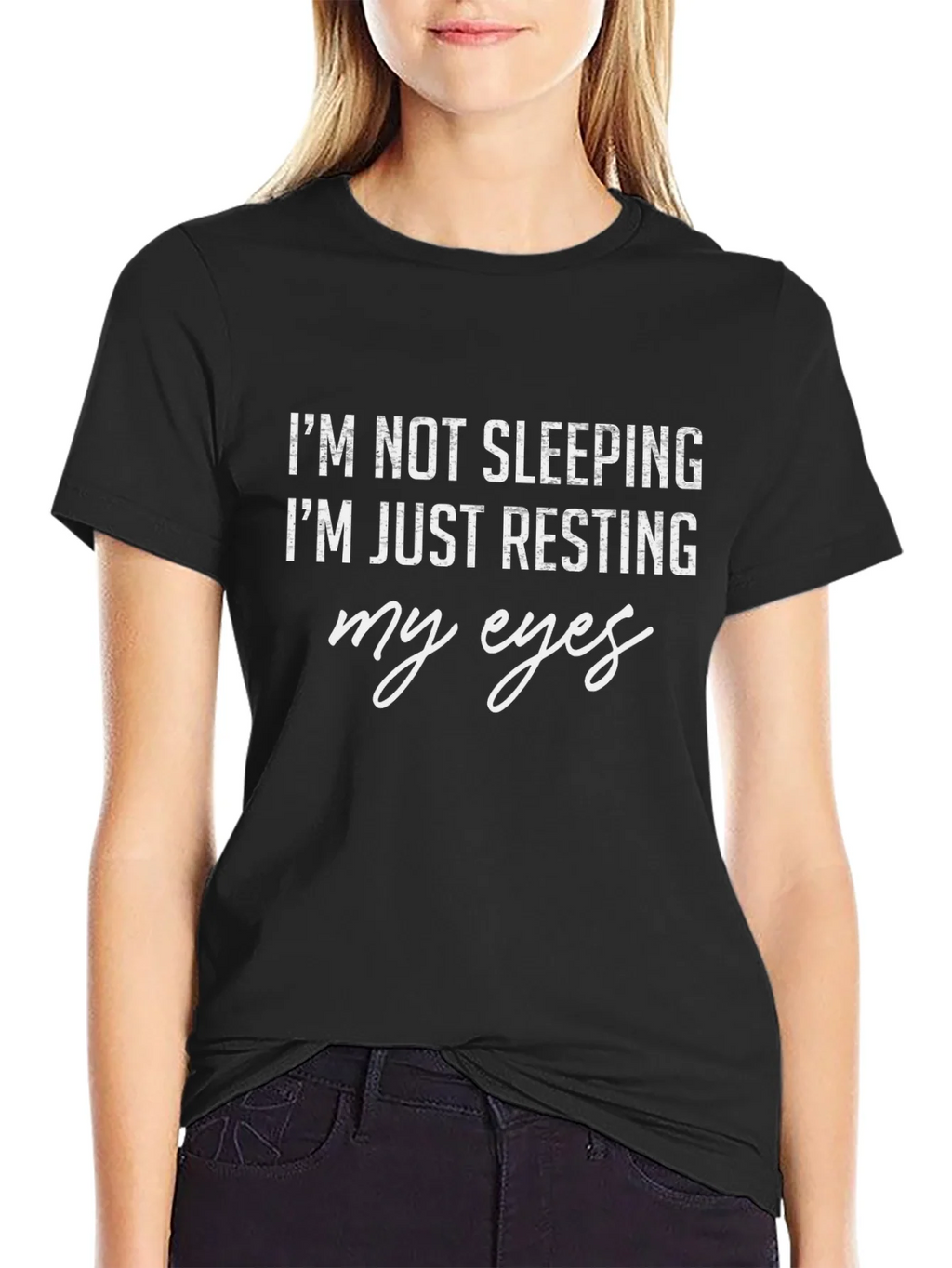 Resting Eyes Graphic Tee - Funny Comfort product image 2