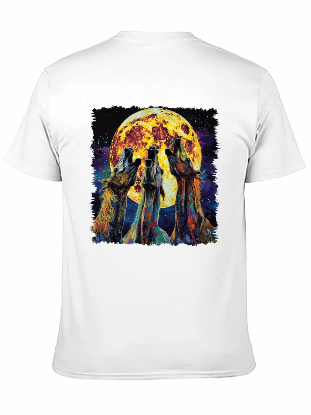Howling Wolves Moon Graphic Tee - Black product image 10