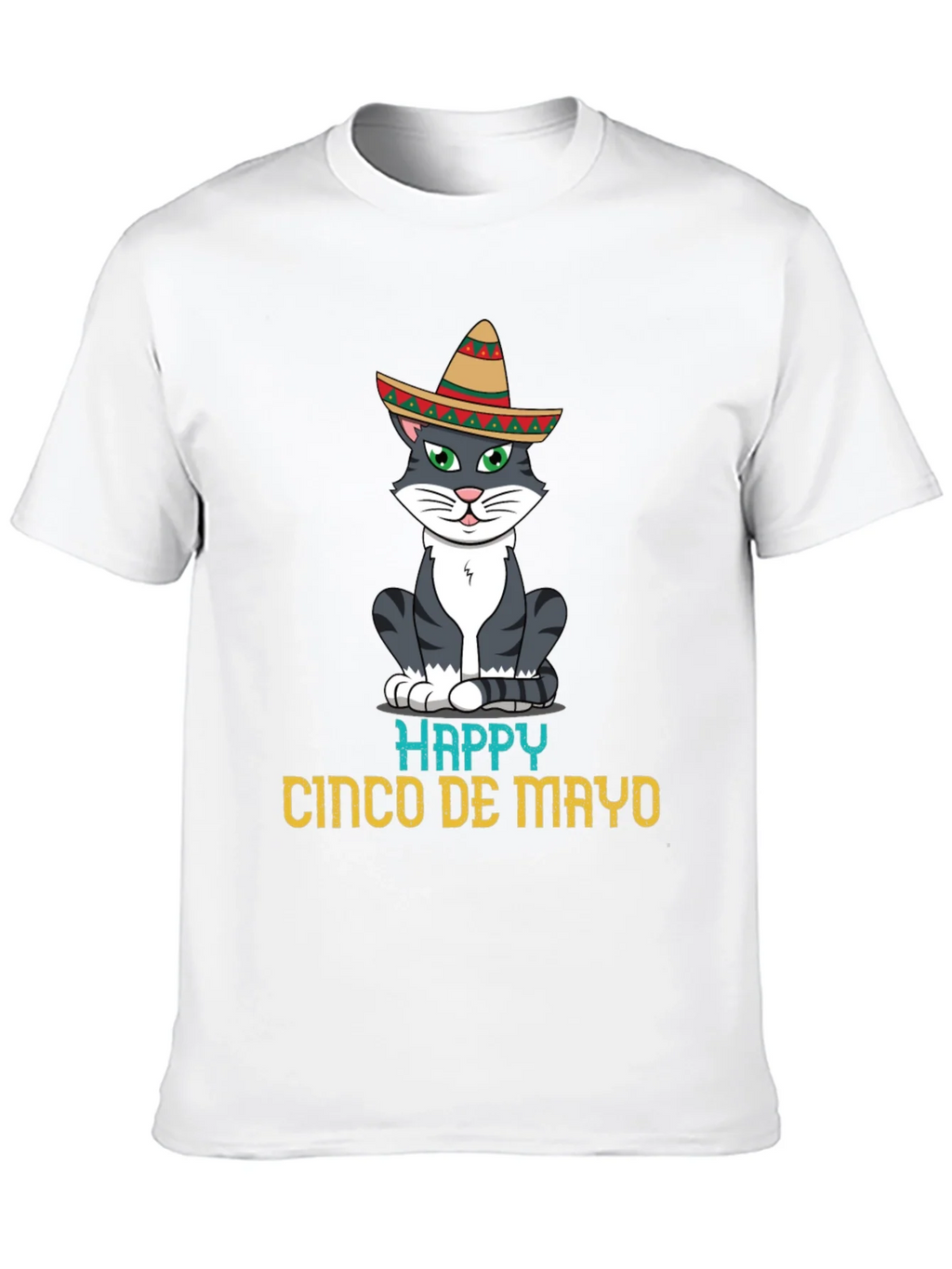 Happy Cinco De Mayo Cat T-Shirt product image 9