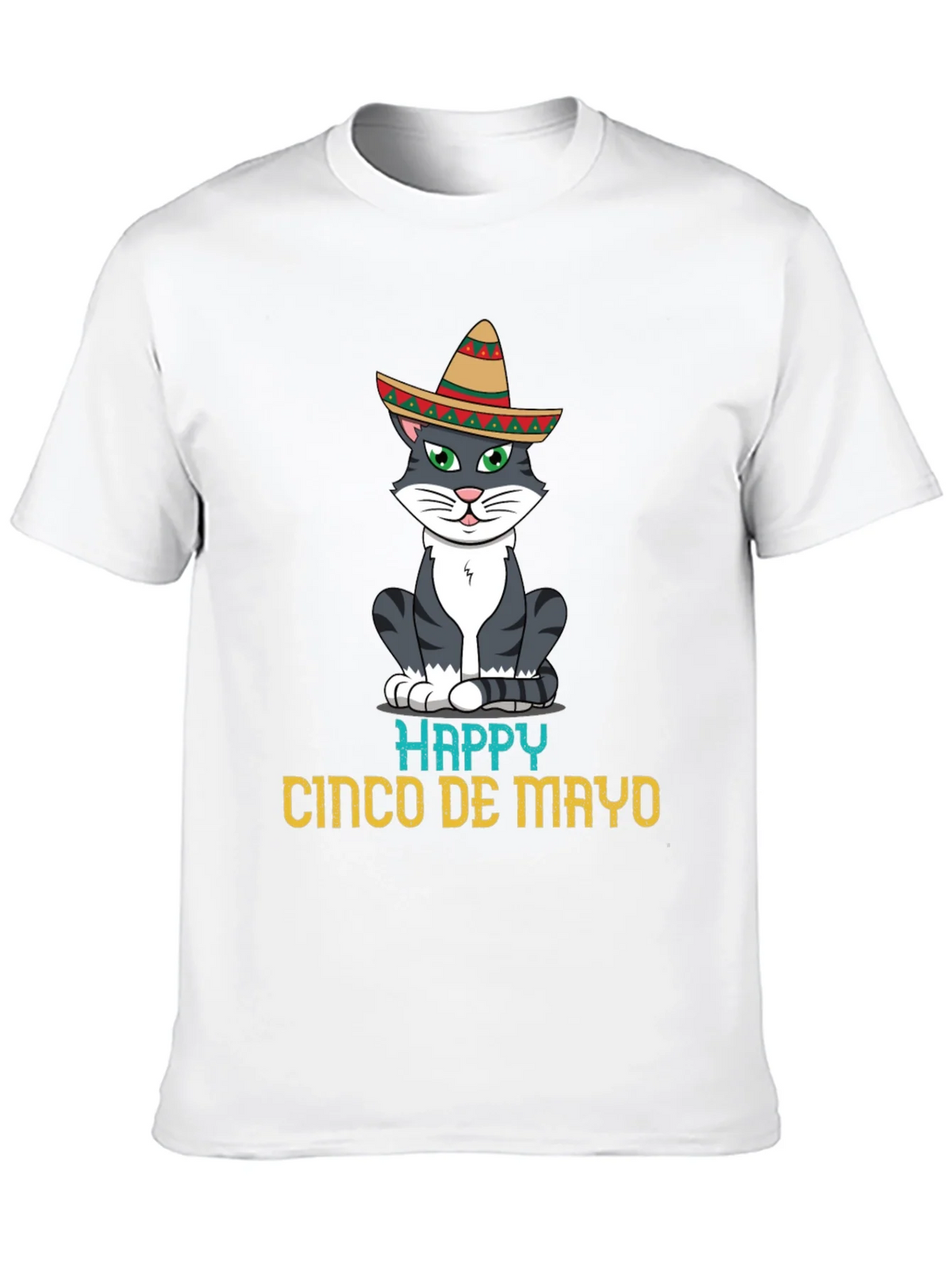 Happy Cinco De Mayo Cat T-Shirt product image 9