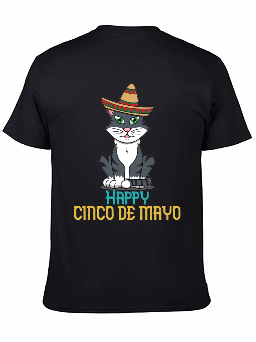 Happy Cinco De Mayo Cat T-Shirt product image 4