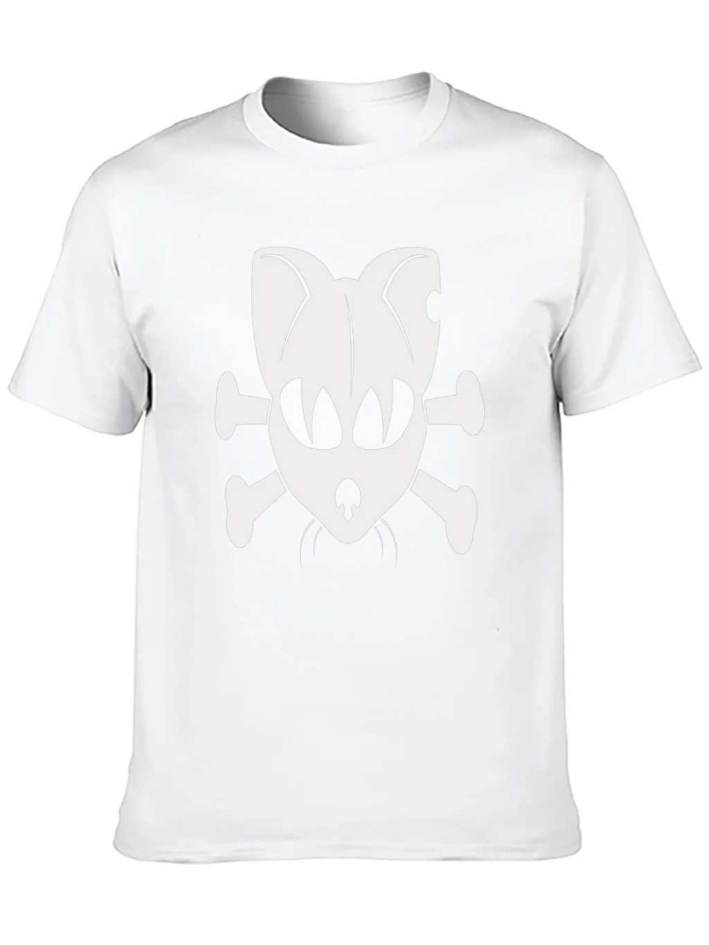 Skull Cat & Crossbones Black T-Shirt product image 9