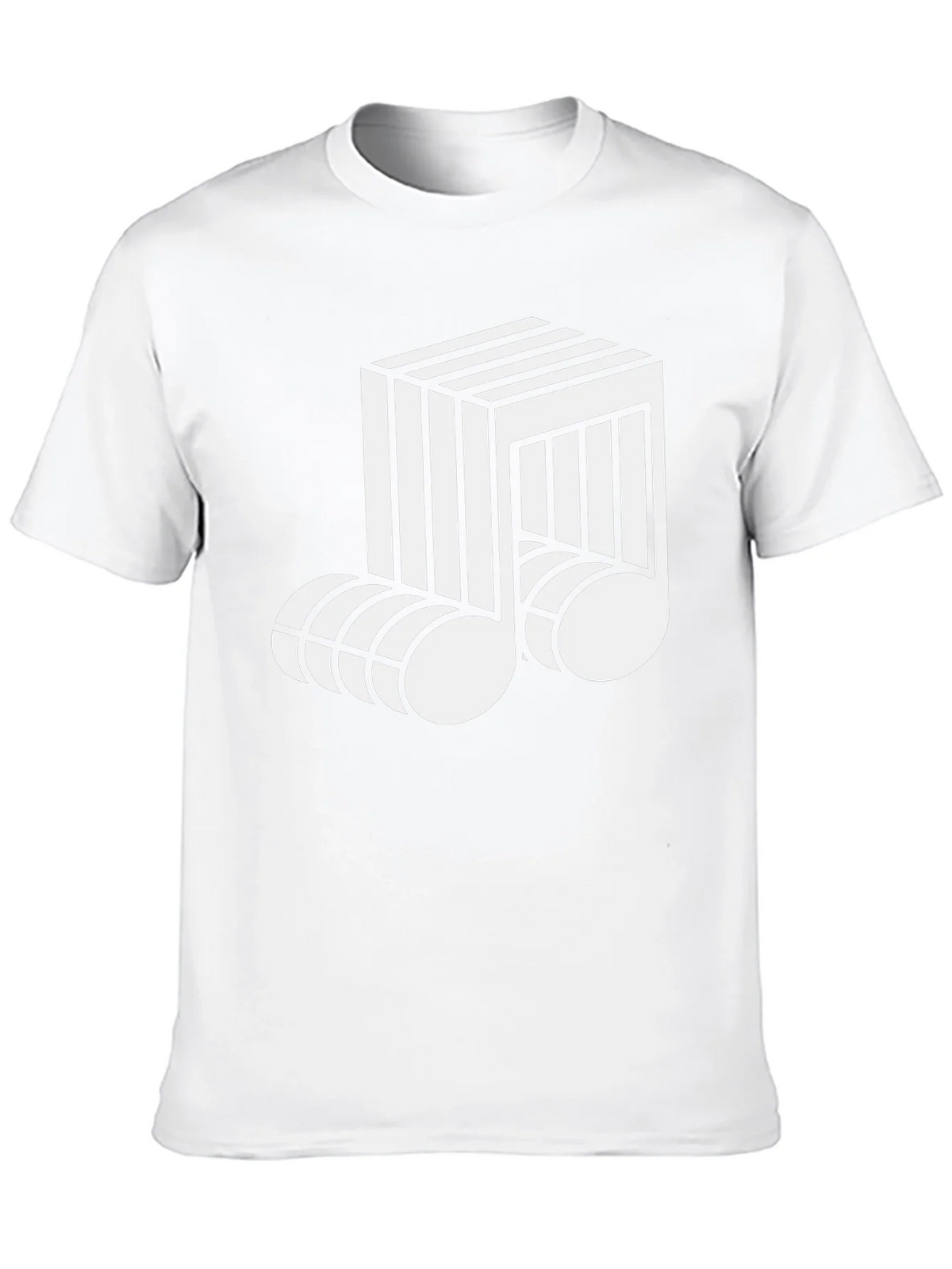 Optical Illusion Music Note Graphic Tee - Black product image 9