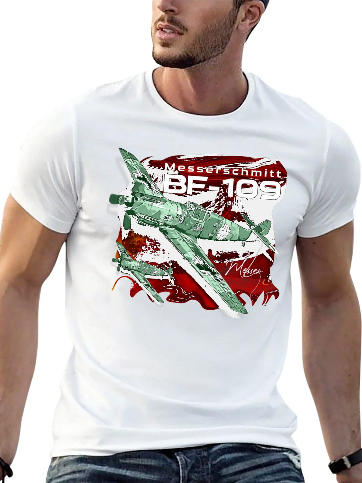 BF-109 T-Shirt - Classic Airplane Tee product image 12