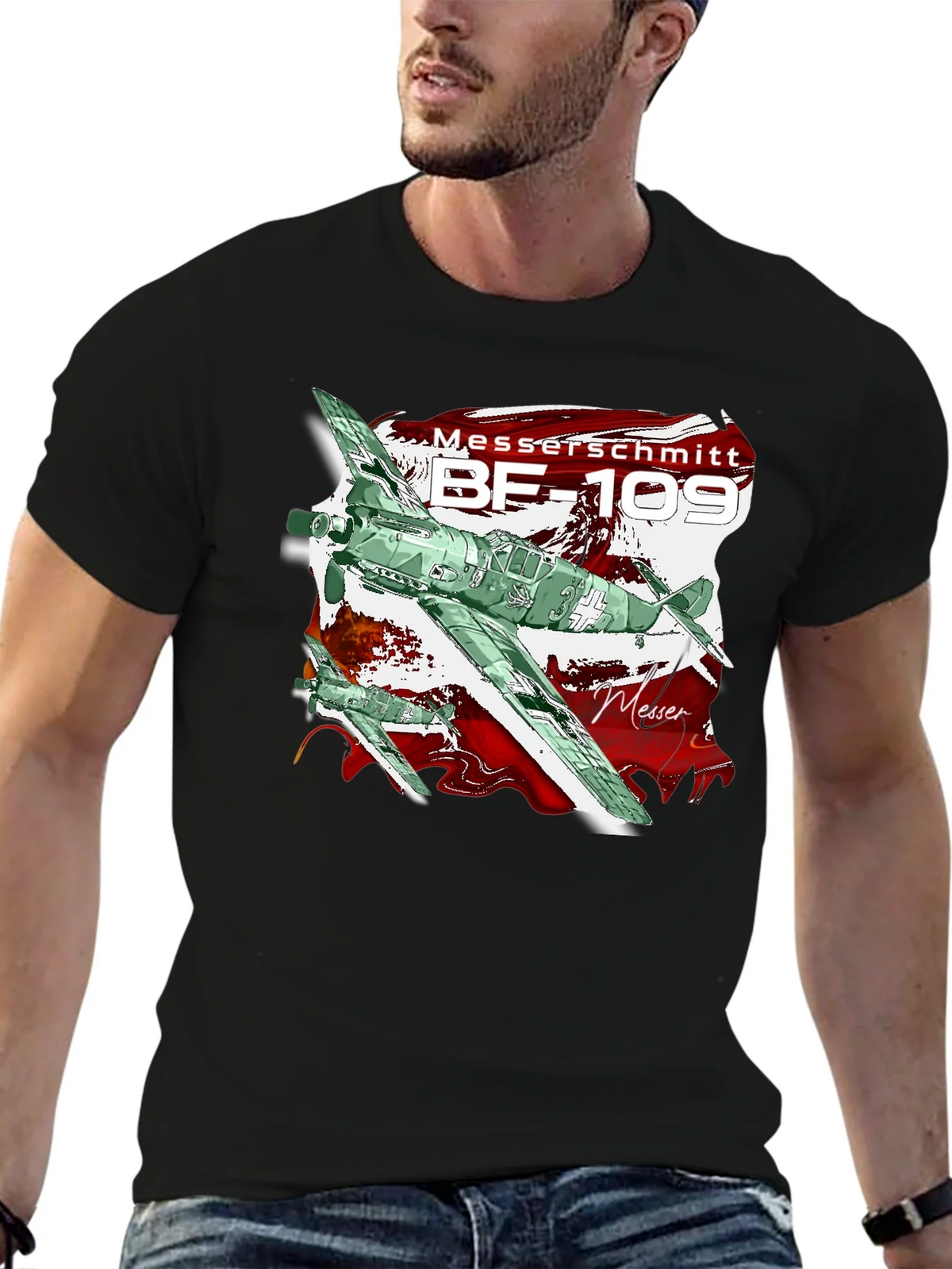 BF-109 T-Shirt - Classic Airplane Tee product image 6