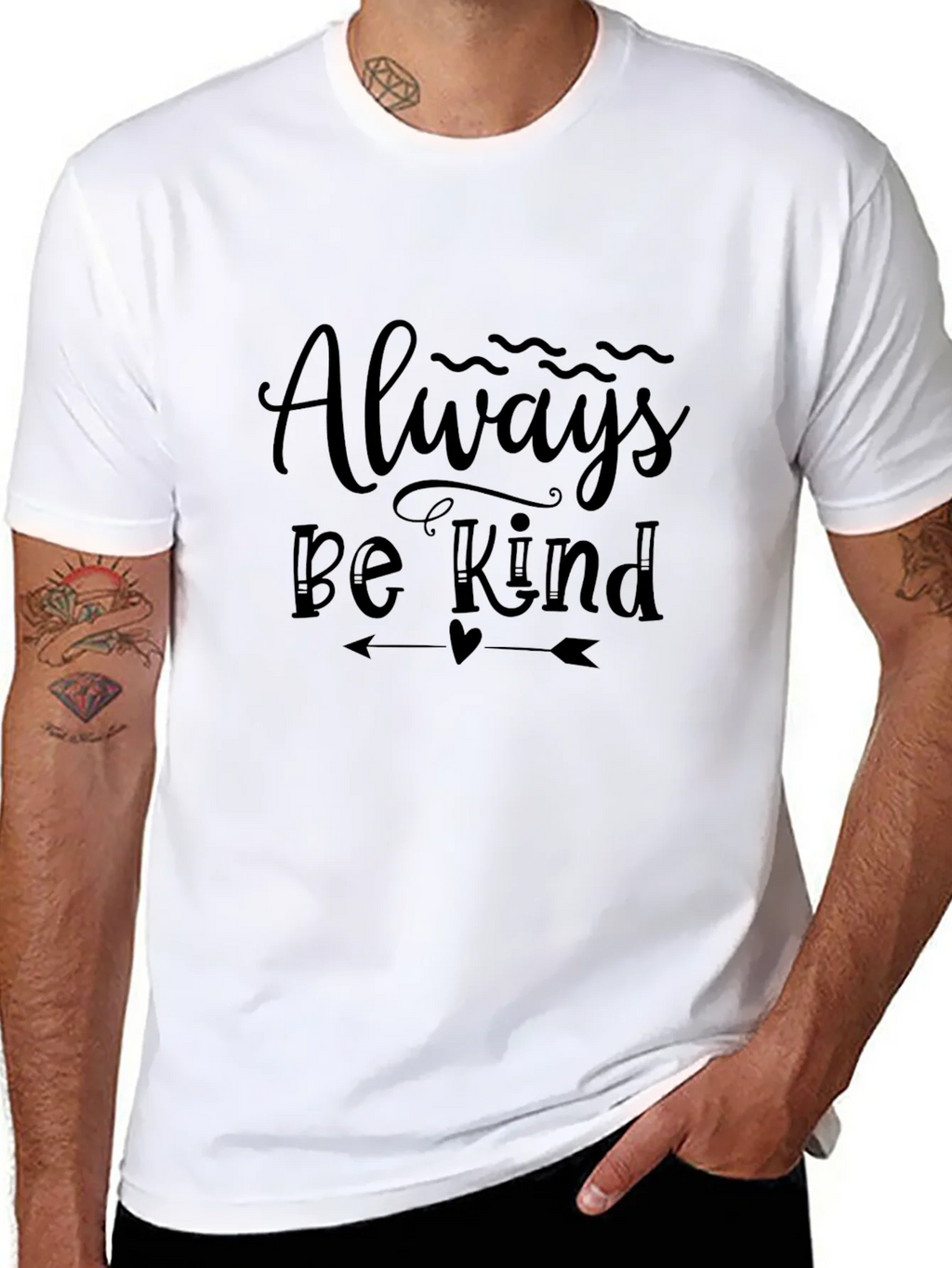Always Be Kind Black Graphic Tee product image 7