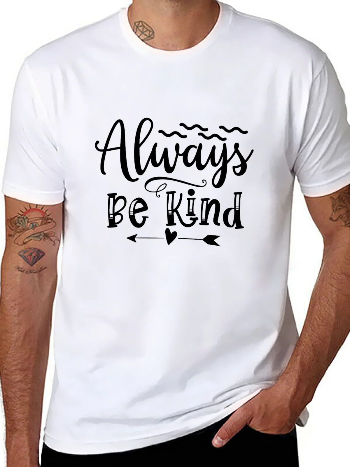 Always Be Kind Black Graphic Tee product image 7