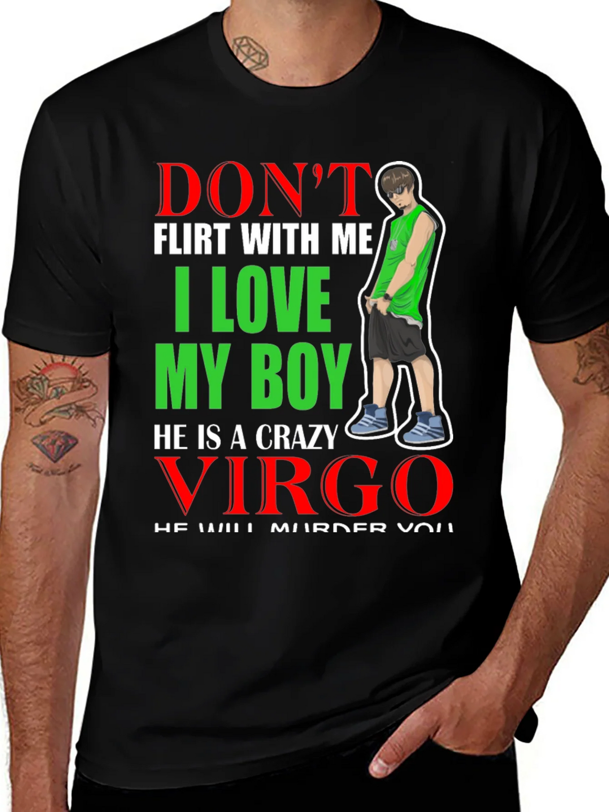 Dont Flirt With Me Virgo T-Shirt product image 1