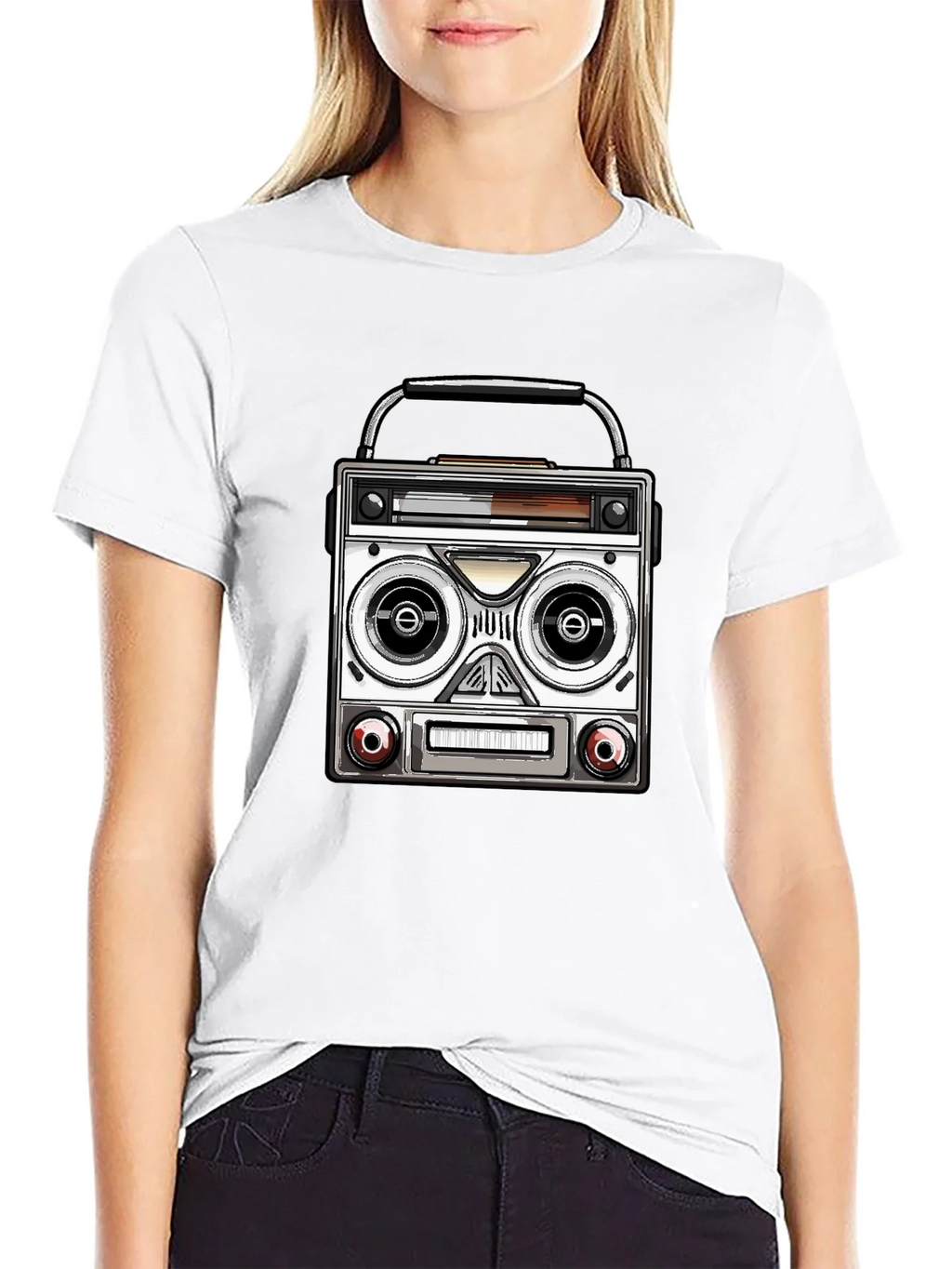 Retro Boombox Graphic T-Shirt - Classic Music Lover Tee product image 8