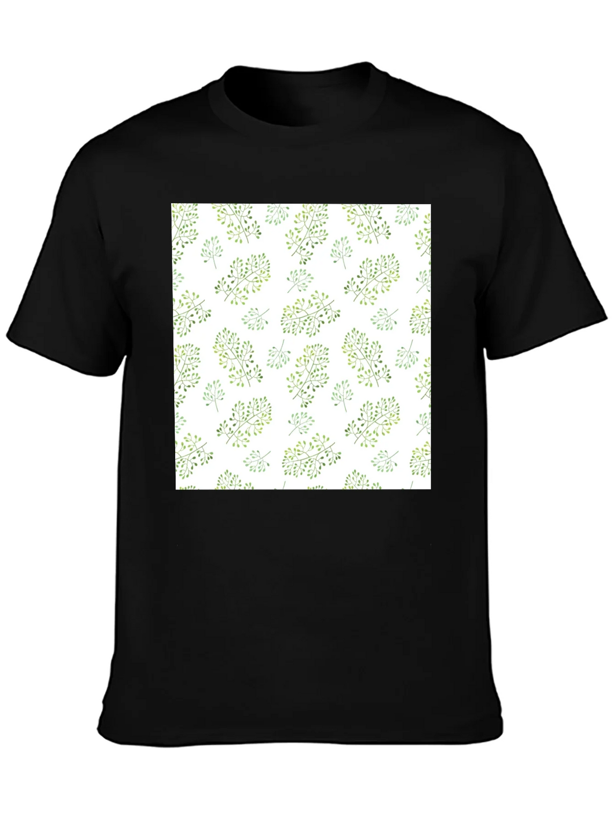 Nature Pattern Black T-Shirt product image 3