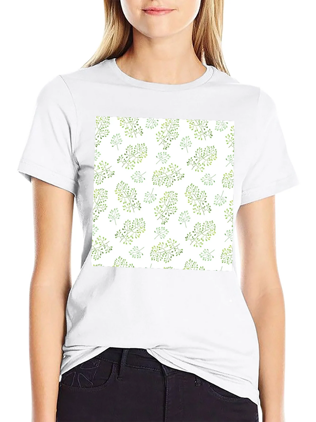 Nature Pattern Black T-Shirt product image 8