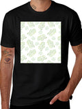 Nature Pattern Black T-Shirt product image 1