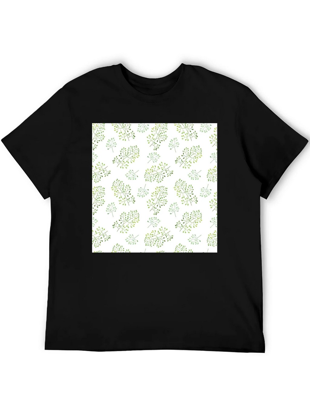 Nature Pattern Black T-Shirt product image 5